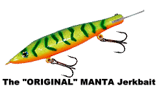 The Original Manta Jerkbait from River Run Musky Fishing Tackle